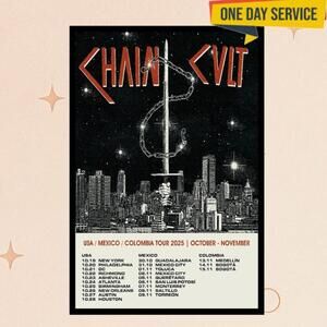 Chain Cult Usa Mexico Colombia Tour Oct-Nov 2025 Poster